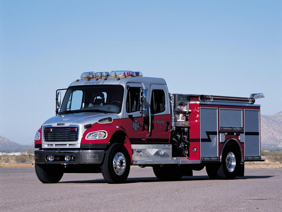 Freightliner Business Class M2 106 Crew Cab Firetruck by American LaFrance '2002